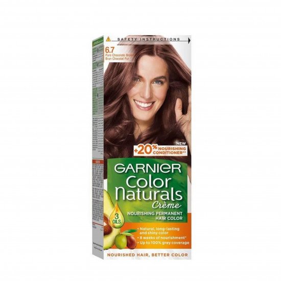 صبغة كولور ناتشرلز كريم من قارنييه - بني شكولاتة نقي