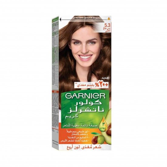 صبغة كولور ناتشرلز كريم من قارنييه - بني فاتح ذهبي