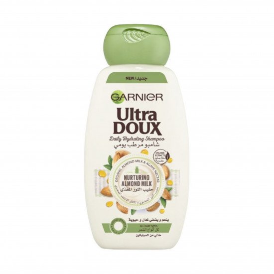 شامبو غارنيه الترادوكس 400 مل بالحليب واللوز مرطب يومي