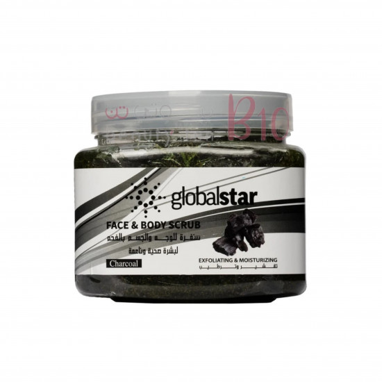 جلوبال ستار صنفرة الفحم للوجه والجسم 500 مل جلوبال ستار صنفرة الفحم للوجه والجسم 500 مل