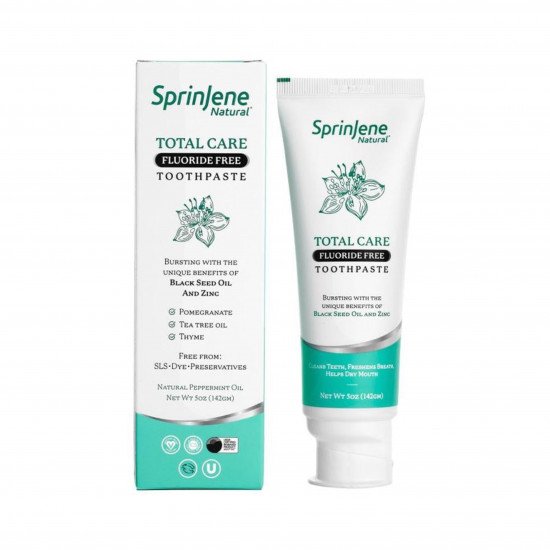 سبرينجين معجون الرعاية التامة للاسنان بالحبة السوداء والزنك خالي من الفلورايد - 142جرام