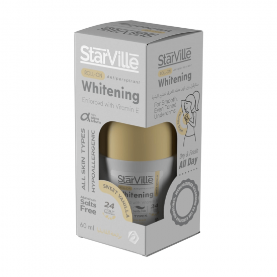 ستارفيل مضاد للتعرق رول اون لتفتيح البشرة برائحة الفانيليا - 60مل