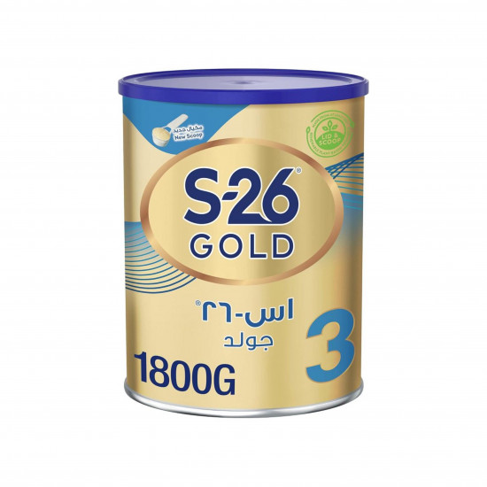 حليب الأطفال الذهبي 3 لمرحلة s-26 للأطفال 1800جم حليب الأطفال الذهبي 3 لمرحلة s-26 للأطفال 1800جم