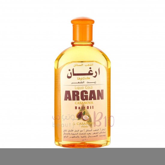 زيت شعر الذهب السائل ارغان من كازانوفا - 300 مل