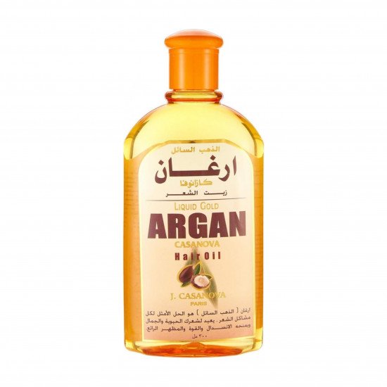 زيت شعر الذهب السائل ارغان من كازانوفا - 300 مل