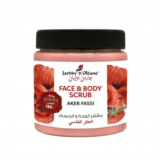 مقشر الوجه والجسم بالعكر الفاسي جاردن اوليان-500 مل