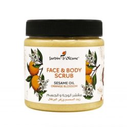 Garden Olian Face &amp; Body Scrub with Sesame Oil and Orange Blossom - 500ml