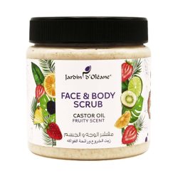 Garden Olian Face &amp; Body Scrub with Castor Oil and Fruit Scent - 500ml