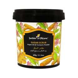 ‏Sugar Scrub with Argan Oil and Turmeric Powder Garden Oleane - 600g