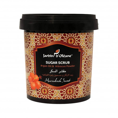 مقشر السكر بزيت الاركان ومسحوق الكركديه  جاردن اوليان - 600ج