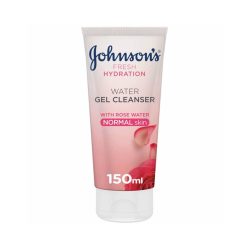 JOHNSON'S Face Cleanser, Cleansing Water Wash, Rose Water, Normal Skin - 150ml