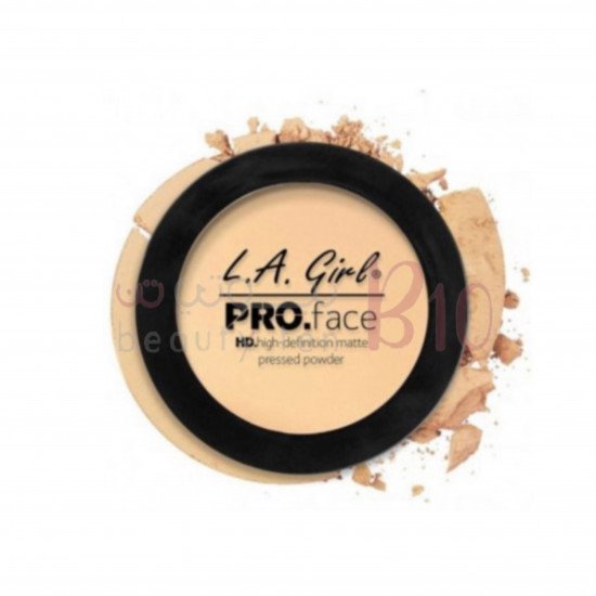 البودرة المضغوطة برو فيس عالية الدقة غير اللامعة من إل إيه جيرل ، عاجي كلاسيكي