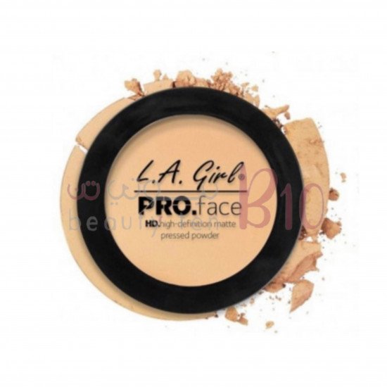 بودرة مضغوطة عالية الدقة غير لامعة من إل.إيه جيرل - كريمي ناتشورال