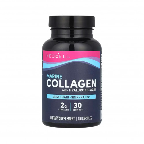 نيوسيل كولاجين بحري مع حمض الهيالورونيك 120 كبسولة نيوسيل كولاجين بحري مع حمض الهيالورونيك 120 كبسولة