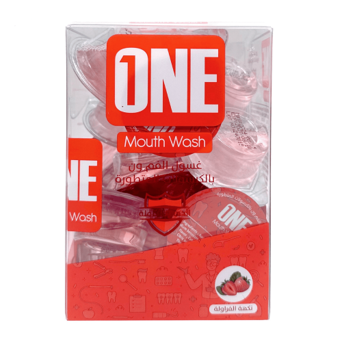 ون غسول الفم بالكبسولات المتطورة بنكهة الفراولة - 20 كبسولة x15مل ون غسول الفم بالكبسولات المتطورة بنكهة الفراولة - 20 كبسولة x15مل