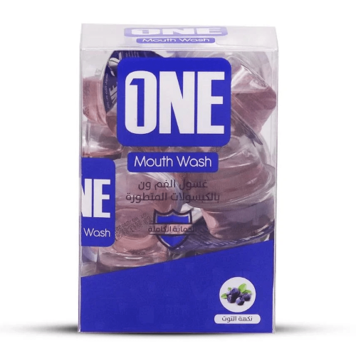 ون غسول الفم بالكبسولات المتطورة بنكهة التوت - 20 كبسولة x15مل ون غسول الفم بالكبسولات المتطورة بنكهة التوت - 20 كبسولة x15مل