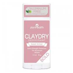 Zeon Health Natural Deodorant Clydry Bold Sweet Amber Scent - 80g