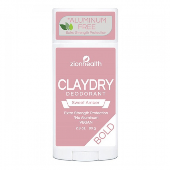 زيون هيلث مزيل عرق طبيعي كلايدري بولد برائحة العنبر الحلو - 80جم