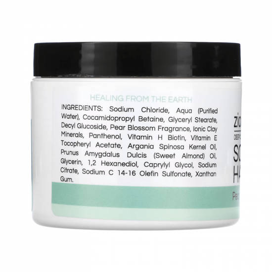 زيون هيلث مقشر للشعر وفروة الرأس للتنظيف العميق بأزهار الكمثرى وملح البحر - 113جم