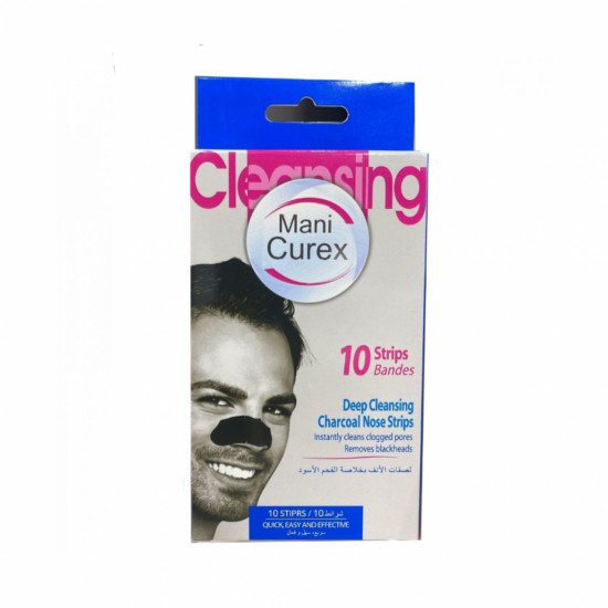 ماني كوريكس لصقات لتنظيف العميق وإزالة الروؤس السوداء بخلاصة الفحم - 10 لصقات