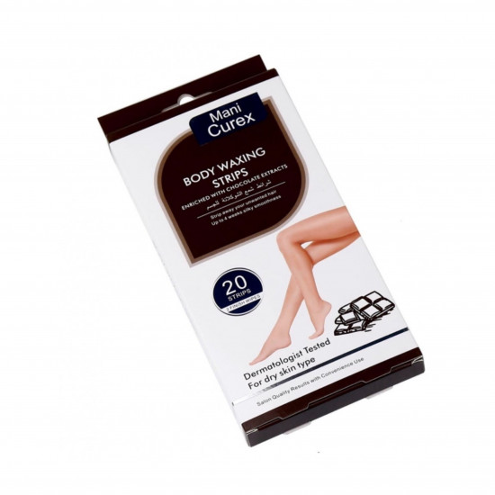 ماني كوريكس شرائح شمع لإزالة الشعر بخلاصة الشوكلاته - 20شريحة