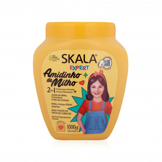 كريم علاج الشعر للأطفال 2 في 1 من إكسبيرت بنشا الذرة من سكالا 1000جم