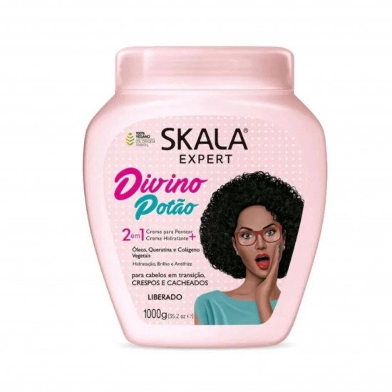 كريم معالج اكسبرت للشعر بخلاصة الكولاجين والكراتين النباتي من سكالا , 1000 جرام