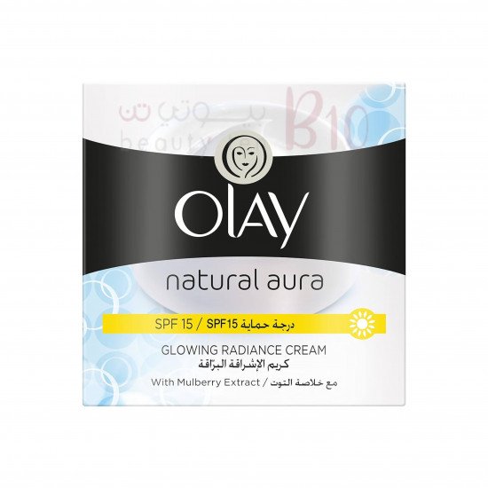 كريم النهار الطبيعي المتوهج من أولاي ، عامل حماية من الشمس 15 بخلاصة التوت 50 جرام