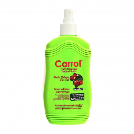 بخاخ زيت تسمير البشرة كاروت صن برائحة الفواكه الاستوائية - 200 مل بخاخ زيت تسمير البشرة كاروت صن برائحة الفواكه الاستوائية - 200 مل