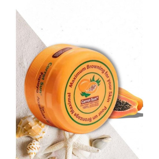 كاروت صن كريم التسمير بالبابايا 350 جم