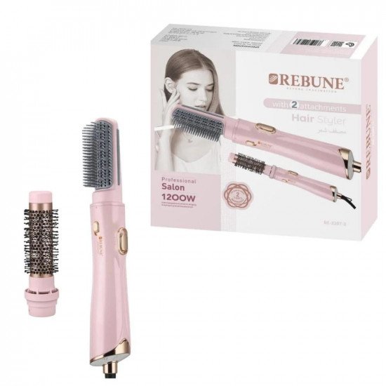 استشوار ريبون 2207 وردي 1200 واط - قطعتين