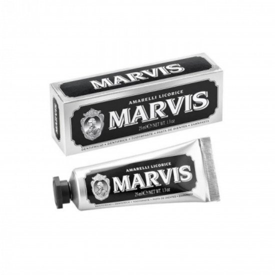 مارفيس - معجون أسنان أماريللي بعرق السوس،25مل مارفيس - معجون أسنان أماريللي بعرق السوس،25مل