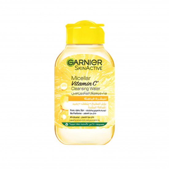 ماء ميسيلار منظف للمكياج بفيتامين سي من غارنييه - 100 مل