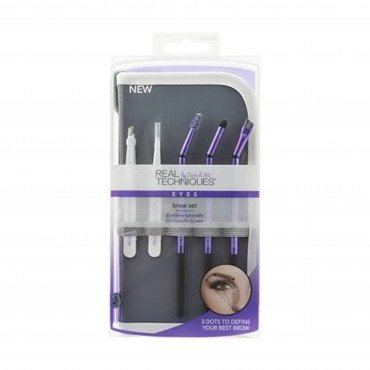 مجموعة فرش وأدوات الحواجب من ريل تكنيك - 5 قطع