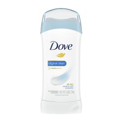 Dove Original Clean All Day Underarm Sweat &amp; Odor Protection Antiperspirant Deodorant 2.6 oz