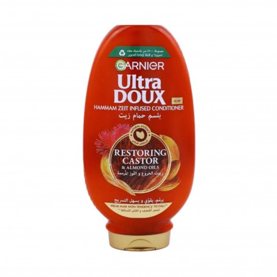 غارنييه الترا دو بلسم معالج بزيت الخروع واللوز، 360 مل