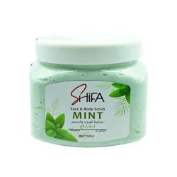 Shifa Face &amp; Body Scrub With Mint Extract - 500 ml