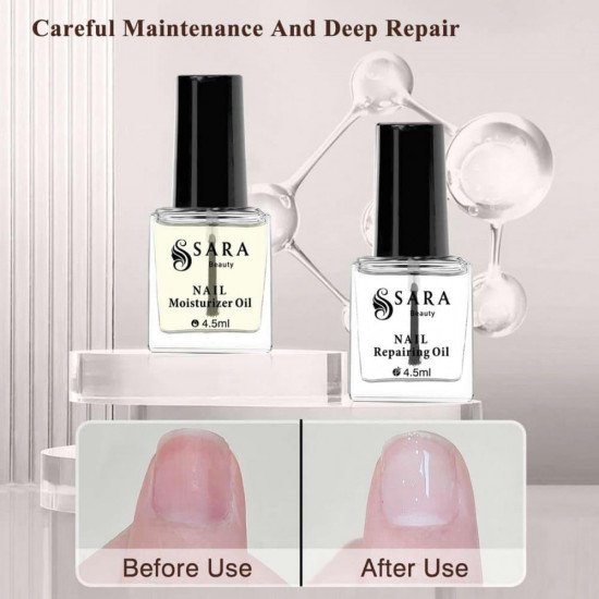 ساره بيوتي مجموعه زيت تقوية وتطويل الاظافر بالبيوتين 4.5 مل ساره بيوتي مجموعه زيت تقوية وتطويل الاظافر بالبيوتين 4.5 مل