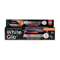 White glo toothpaste deep stain remover charocal 150mg