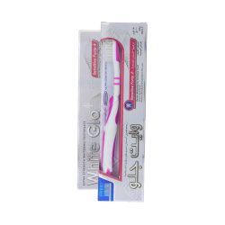 White Glo Toothpaste Sensitive White Whitening + Toothbrush For Sensitive Teeth Free - 150 Gm