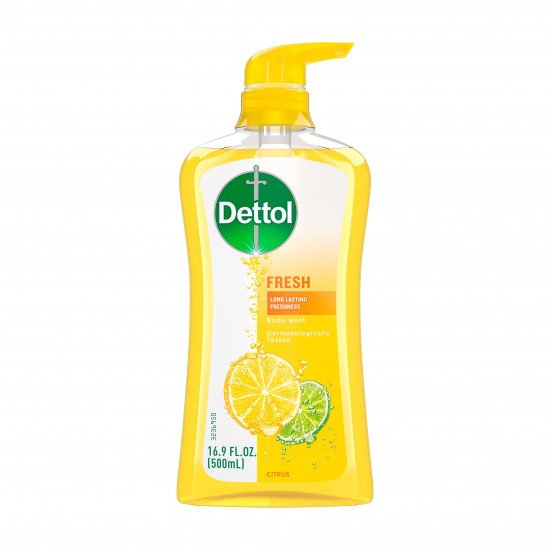 غسول الجسم وجل الاستحمام ديتول المنعش برائحة الحمضيات المنعشة 500مل