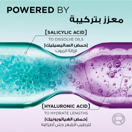 شامبو لوريال باريس إلفيف هيالورون بيور المنقي للشعر الدهني - 400 مل