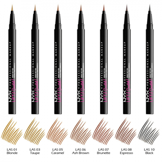 قلم رسم الحواجب بفرشاة صغيرة من ان واي اكس -لاس اسبريسو 08