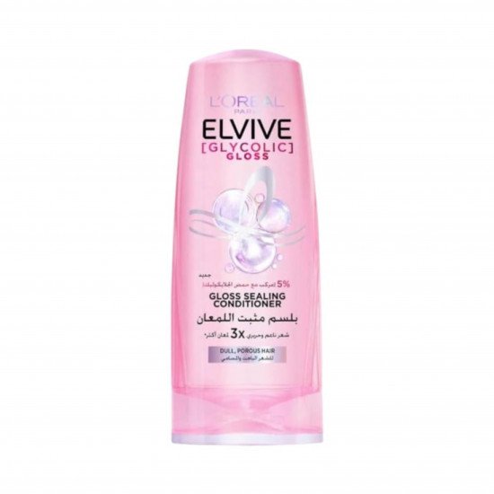 بلسم الفيف جليكوليك جلوس مثبت اللمعان للشعر الباهت من لوريال باريس - 360 مل