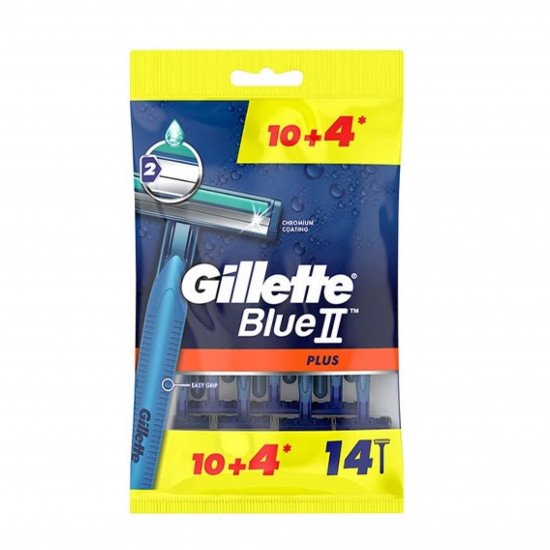 شفرات حلاقة جيليت بلو 2 بلس 10قطع + 4 مجاناً