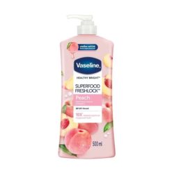 Vaseline Healthy Bright Super Food Fresh Lotion with Vitamin C and Peach 500ml
