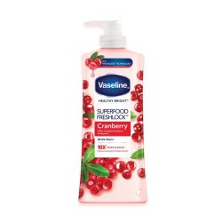 Vaseline Healthy Bright Super Food Fresh Lotion with Vitamin C and Cranberry 500ml