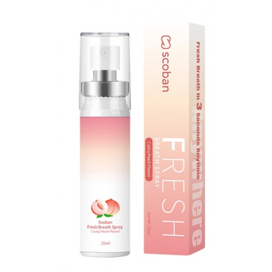 بخاخ سكوبان المنعش للنفس (بنكهة عصير الخوخ) 20 مل