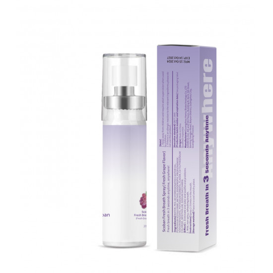 بخاخ سكوبان بنكهة العنب المنعش للنفس 20مل