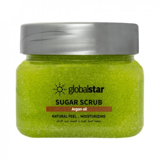 صنفرة للوجه والجسم بالأرغان من جلوبال ستار 600جم صنفرة للوجه والجسم بالأرغان من جلوبال ستار 600جم